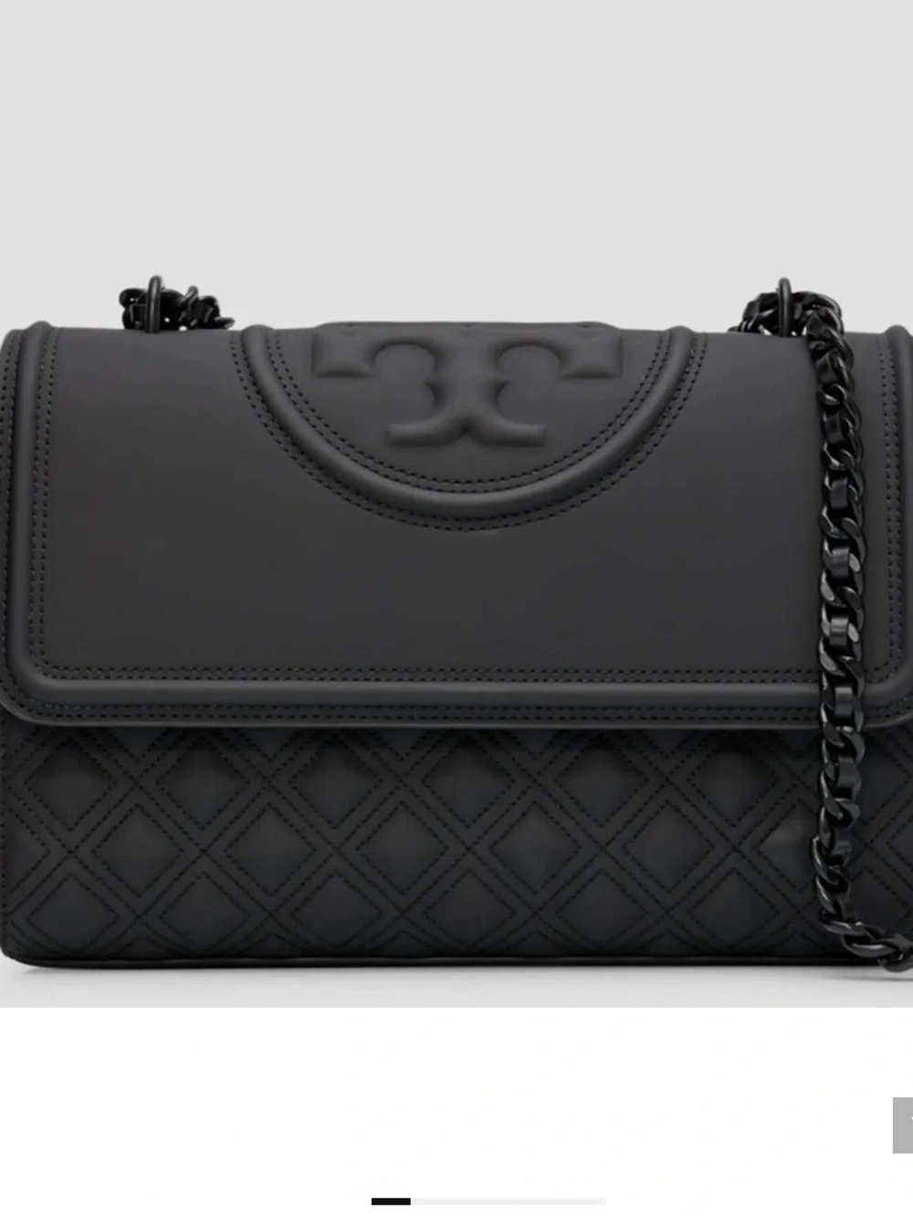 Tory Burch Fleming Matte Crossbody Black/Black.